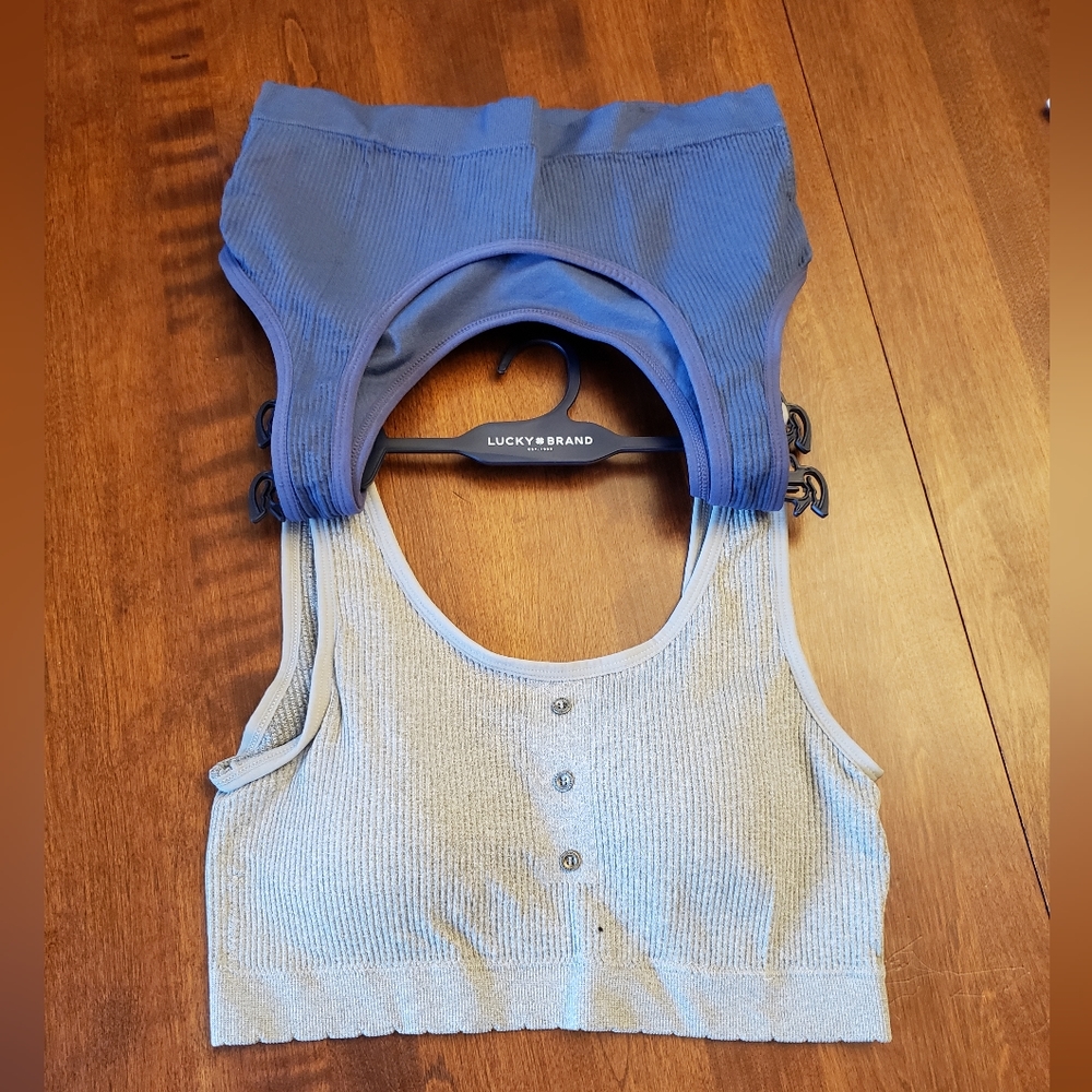LUCKY brand 2pk super soft comfort sports lounge bras removeable pads 1X 2X - Picture 3 of 7